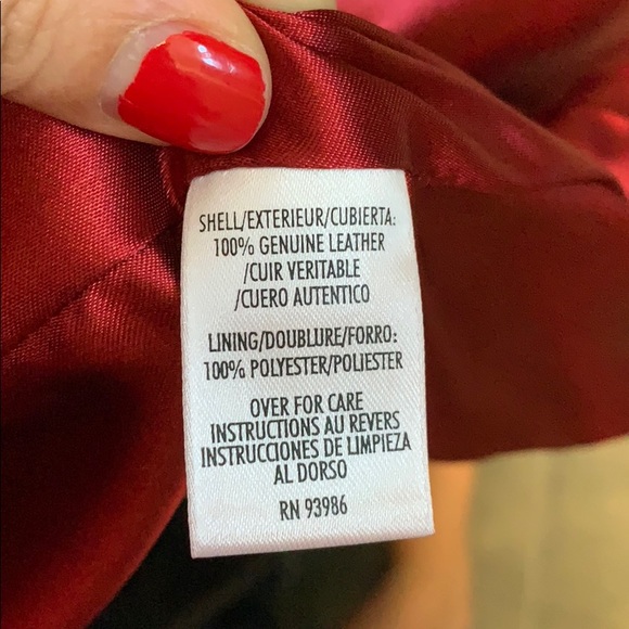 Red Leather Jacket - Picture 7 of 7